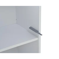 3-Piece TV Wall Unit Set with App-Controlled LED Lights, High-Gloss TV Cabinet Set for Modern Living Areas, 175L x 39W x 34H cm, White(m-10)