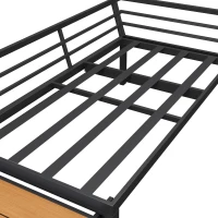 4-5 Seater Outdoor Furniture Set with Extendable Lift-Top Coffee Table, Versatile Outdoor Sofa Set for Patio, 224L x 56W x 65H cm, Gray(m-10)