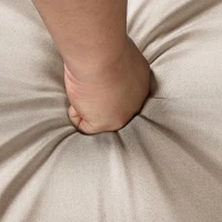 Set tavolo e sedie da pranzo per giardino 6-7 posti, mobili da giardino con poltrone e carrello portavivande rimovibile, Beige+Colore naturale(m-14)