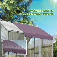 PawHut Large Walk In Chicken Run with Waterproof & Anti-UV Cover, for 6-8 Chickens, for Garden, Farm, 5.5' x 6' x 6'(m-6)