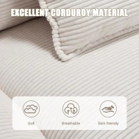 Oversized Cloud Sofa with Ergonomic High-Resilience Foam & 2 Lumbar Cushions, Modular Couch for 2 People, 224L x 81W x 81H cm, Beige(m-7)