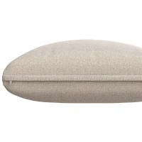 Modular Garden Lounge Set with Thick Elastic Foam Cushions, Versatile Garden Sofa Set with Glass Side Table, 178L x 61W x 76H cm, Beige(m-13)