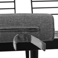 Modular Garden Sofa Set with Washable Zip-Off Cushion Covers, Versatile Garden Lounge Set for Patio, 160L × 64W × 75H cm, Gray(m-12)