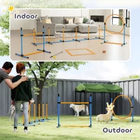 Zestaw Agility dla psów PawHut, 7 elementów, treningowy(m-7)