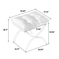 Lounge-Sessel mit Hocker, Armlehnen und einer Seitentasche, Flanellbezug, 69.9x64.0x95.0 cm, Grau(m-4)