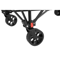 Faltbarer Bollerwagen, für Camping, Einkaufen, 77 x 48 x 45 cm, Armeegrün(m-10)