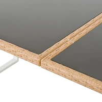 Set da pranzo in polyrattan per 6 persone, piano in vetro temperato, rivestimenti sfoderabili e lavabili, Marrone+Bianco(m-10)