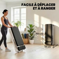 SPORTNOW Machine Reformer Pilates Pliable Système Hybride 4 Ressorts & 5 Cordes Silencieux Acier 195 x 56 x 88 cm Blanc(m-9)