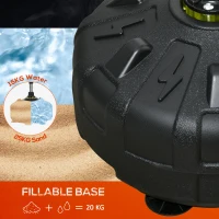 SPORTNOW Punching Ball de Podea cu Bază Umplubilă și Ventuze, Înălțime Reglabilă de la 147-165 cm, Negru(m-7)