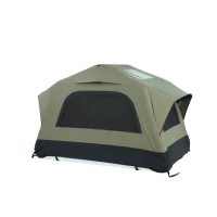 Aufblasbares Camping-Dachzelt fürs Auto/SUV, Platz für 2 Erwachsene + 1 Kind, 220x145x140 cm, Grün(m-1)