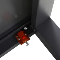 Outsunny Set de Gradina din Aluminiu 7 Piese cu Masa Dreptunghiulara Extensibila si 6 Scaune de Exterior cu Sezuta din Plasa Respirabila, Gri(m-8)