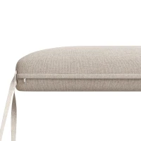 Modular Garden Lounge Set with Thick Elastic Foam Cushions, Versatile Garden Sofa Set with Glass Side Table, 178L x 61W x 76H cm, Beige(m-12)