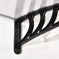 Outsunny Copertina Curbata cu suruburi si Buloane Incluse, Panouri din Policarbonat PP pentru Exterior(m-13)