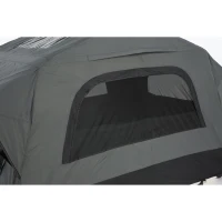 Aufblasbares Camping-Dachzelt fürs Auto/SUV, Platz für 2 Erwachsene + 1 Kind, 220x145x140 cm, Schwarz+Grau(m-5)