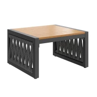 Outdoor Garden Furniture Set with High-Density Foam Cushions, Durable Garden Sofa Set with Plastic Weave, 240L x 118W x 83H cm, Gray(m-10)