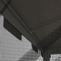 Outsunny Cenador Exterior 4x3 m con 4 Mosquiteras Laterales 2 Puertas con Cremallera y 6 Orificios de Drenaje Blanco y Negro(m-12)