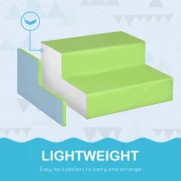 HOMCOM 6 Piece Soft Play Equipment for Kids Climb and Crawl, Pink(m-7)