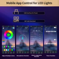 Extendable Bar Table with App-Controlled LED Lighting, Modern Kitchen Island with 360° Swivel Function, 120-180L x 40W x 71.5H cm, Black(m-5)