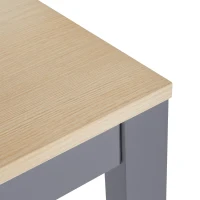 Space‑Saving Dining Table with 6 Adjustable Shelves & Storage Cabinet, Extendable Bar Table for 4–6 People, 118L-180 x 50W x 94H cm, Gray(m-11)