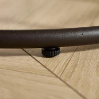 Poltrona Papasan, girevole a 360°, cuscino spesso, struttura in acciaio, 92x92x67 cm, Beige(m-8)