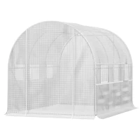 Outsunny Sera Walk‑In Tunel 3×2×2 m din Policarbonat – 6 Ferestre(m-14)