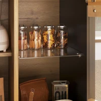 Telescopic Table with App-Controlled LED Lighting and USB Port, Extendable Dining Table for 4-6 People, 110-140L x 80W x 76H cm, Black(m-9)