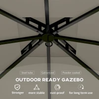 Pawilon ogrodowy 3,4x3,4m, wodoodporny, 4 ścianki(m-6)