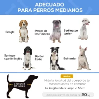 PawHut Cama Elevada para Perros Refrescante y Transpirable 106x81x33 cm Malla de Textilene Reposacabezas Inclinado Negro(m-4)