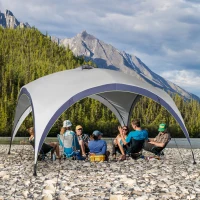 Paviljoen tuintent feesttent partytent zonwering polyester 4 x 4 m(m-2)