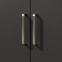 Outsunny Barbecue a Gás Portátil com 3 Queimadores 7,5 kW Termómetro Mesas Laterais Dobráveis Armário Grelha Aquecedora Chapa 125x57x110 cm Preto(m-13)