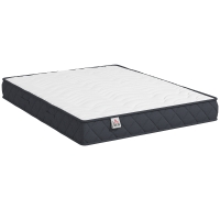 HOMCOM Colchão 140x190 cm Colchão 2 Pessoas Espuma Viscoelástica 20 cm de Espessura Certificado Firmeza Média