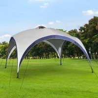 Paviljoen tuintent feesttent partytent zonwering polyester 4 x 4 m(m-9)