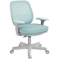 Vinsetto Bürostuhl, Ergonomisch Schreibtischstuhl mit Drehfunktion, Höhenverstellbar 55 x 48 x 82,5-94,5 cm Grün(m-1)