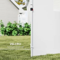 Outsunny Panouri Laterale pentru Foișor Pop-Up, 3x2m, Alb(m-5)