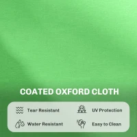 Outsunny Folding Sun Lounger with Face Hole, 4-Position Adjustable Backrest Garden Recliner Chair Sunbed, Outdoor Lounge Chair with 600 D Oxford Cloth Seat, Pillow for Beach, Green(m-6)