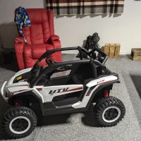 AIYAPLAY 2 Seater 24V 7AH Ride on Truck, Battery Powered Electric Ride On Car w/ Remote, Suspension, 3 Speeds, White(m-12)