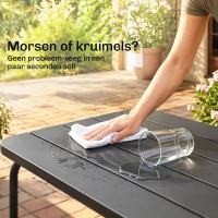 Outsunny Tuinmeubelset 4-delig polyrattan loungeset met tweezitsbank, 2 fauteuils, salontafel, afneembare kussens met banden(m-7)