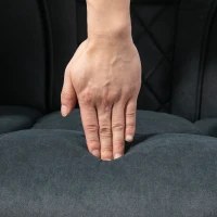 Vinsetto Massage Office Chair, Heated Reclining Computer Chair with Adjustable Height and Footrest, Dark Grey(m-10)