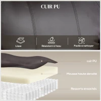 HOMCOM Fauteuil releveur électrique, fauteuil relax électrique, repose-pied, dossier inclinable, port USB, 83x95x107cm, marron(m-5)