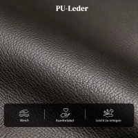 HOMCOM Relaxsessel Fernsehsessel mit Vibrationsmassage, Liegefunktion, 2 Massagepunkte, Fernbedienung, 68 x 88 x 98 cm Braun(m-6)