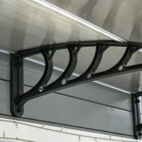 Outsunny Copertina 75×120cm – Policarbonat Anti-UV pentru Usi si Ferestre(m-12)