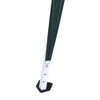 Outsunny Pop-up Folding Garden Gazebo Canopy 2.4 x 2.4 m Steel Polyester UV-Resistant with Carry Bag Dark Green(m-11)