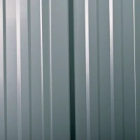 Outsunny 8 x 6ft Galvanised Steel Shed, with Double Door - Light Grey(m-9)