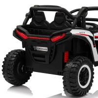 AIYAPLAY 2 Seater 24V 7AH Ride on Truck, Battery Powered Electric Ride On Car w/ Remote, Suspension, 3 Speeds, White(m-16)