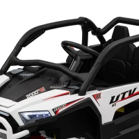 AIYAPLAY 2 Seater 24V 7AH Ride on Truck, Battery Powered Electric Ride On Car w/ Remote, Suspension, 3 Speeds, White(m-14)