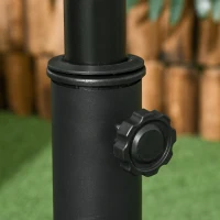 Outsunny Heavy Duty Cement Parasol Umbrella Base, 20kg Patio Stand, Garden Outdoor Shade Holder, Round(m-9)