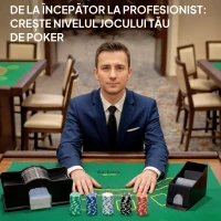 SPORTNOW Set Poker cu 300 Jetoane, Amestecător de Cărți, Suport pentru Cărți, Valiză, Texas Hold'em, Argintiu(m-9)