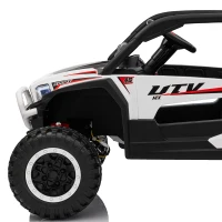AIYAPLAY 2 Seater 24V 7AH Ride on Truck, Battery Powered Electric Ride On Car w/ Remote, Suspension, 3 Speeds, White(m-13)