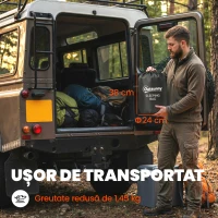 Outsunny Sac de Dormit Individual Ultraușor pentru Bărbați, Spațios, Termic, pentru Drumeții, Pescuit, Camping Outdoor(m-7)