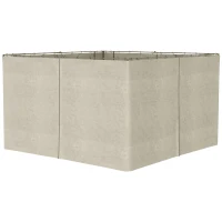 Outsunny 4 Panels Gazebo Curtains, Replacement Sidewalls for Most 3 x 4m Gazebo Canopy Pavillion Outdoor Shelter(m-11)